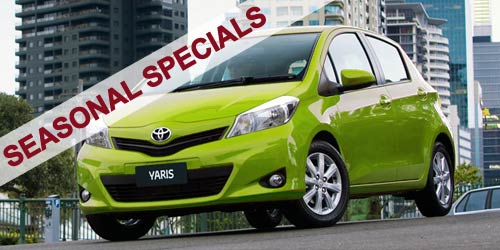 Hire car seasonal specials